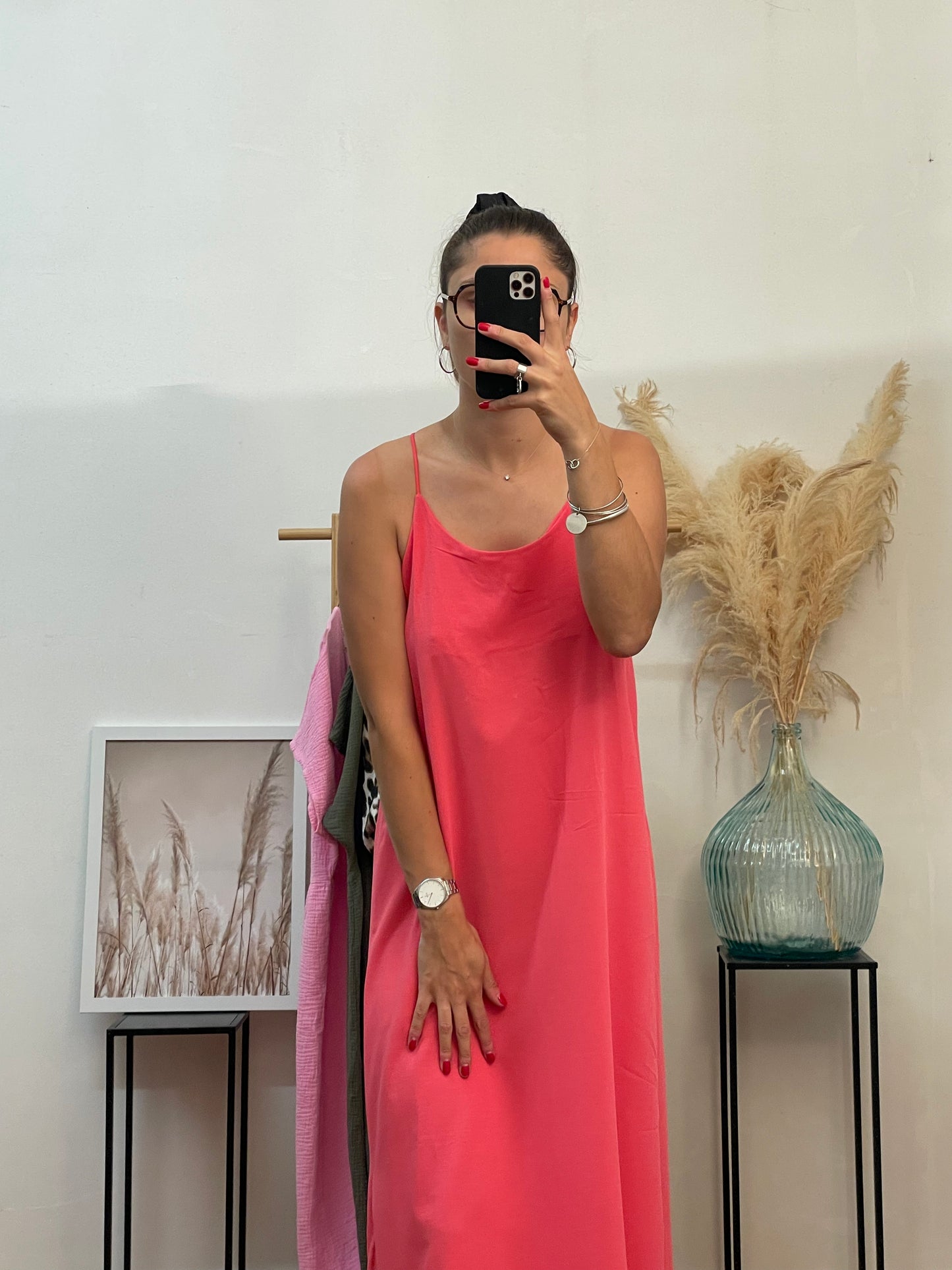 Robe fluide rose