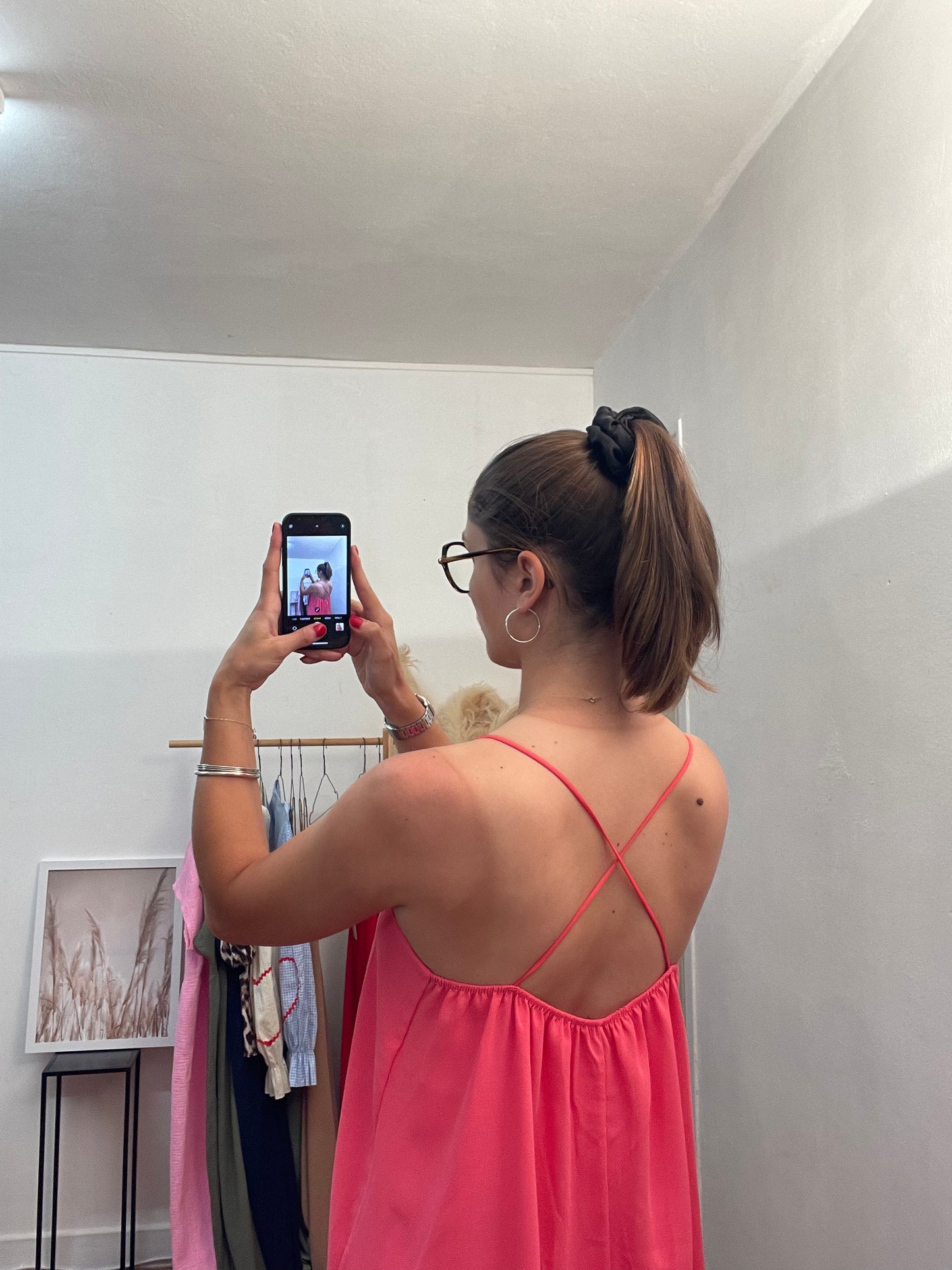Robe fluide rose
