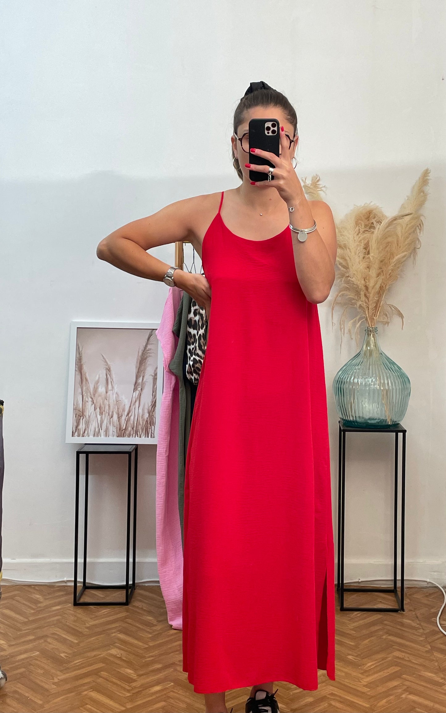 Robe fluide rouge