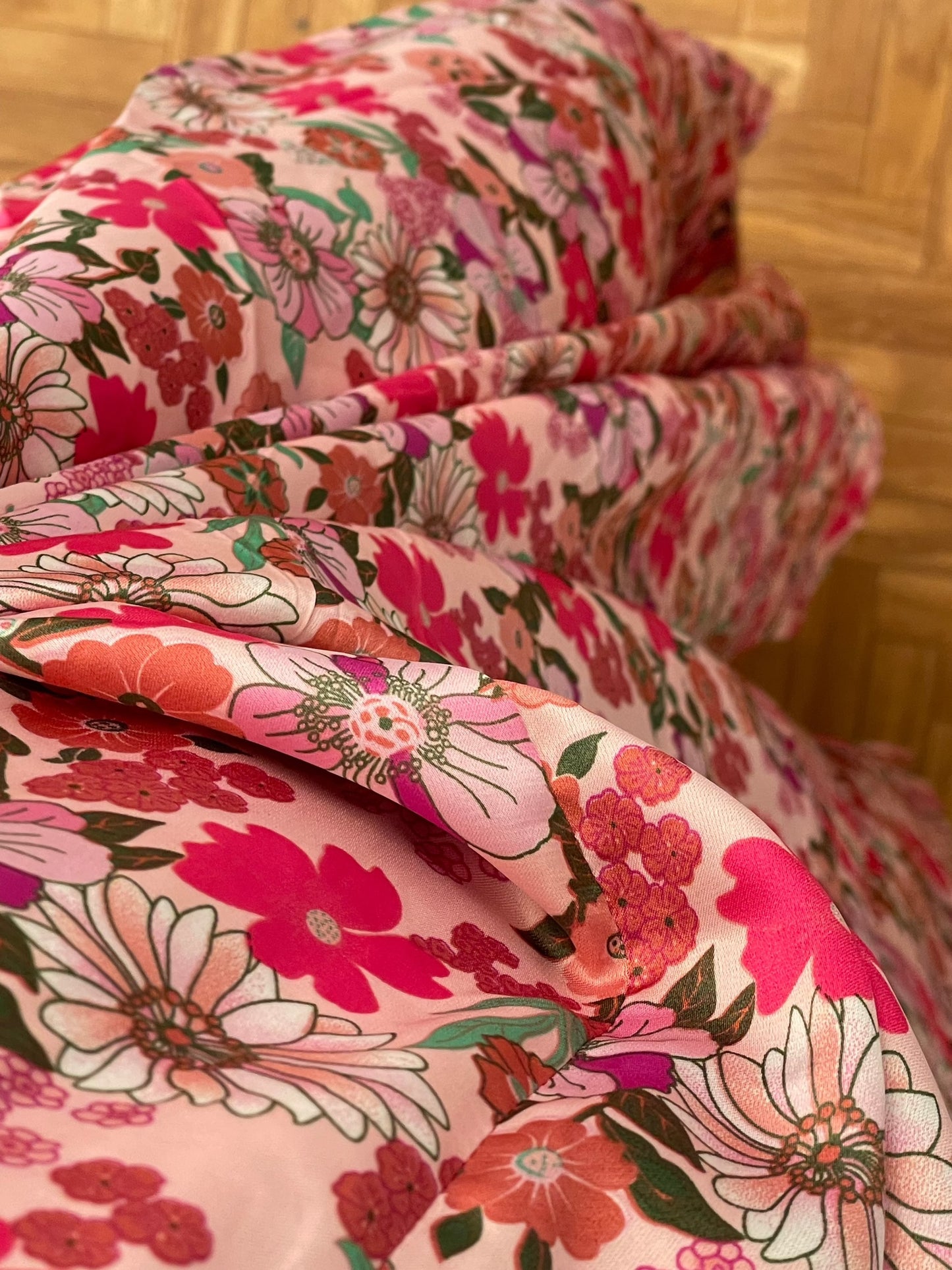 Robe longue à fleurs