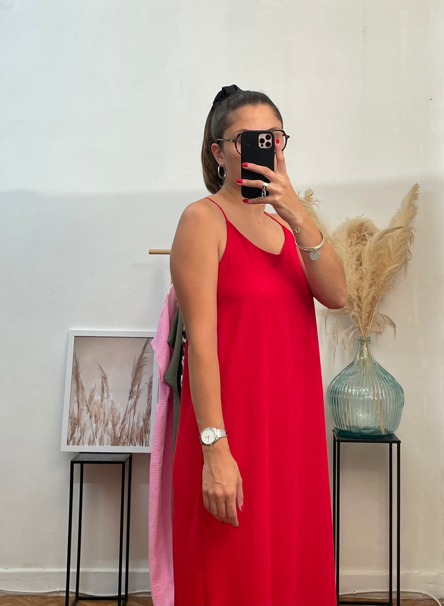 Robe fluide rouge