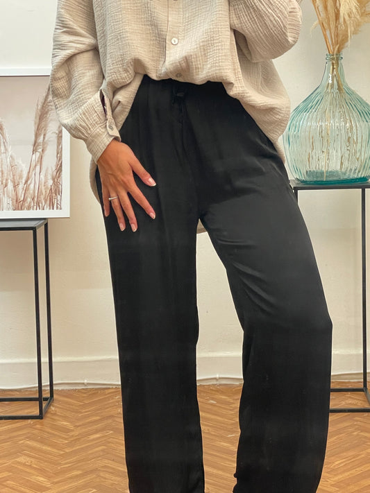 Pantalon satiné